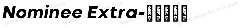 Nominee Extra字体转换